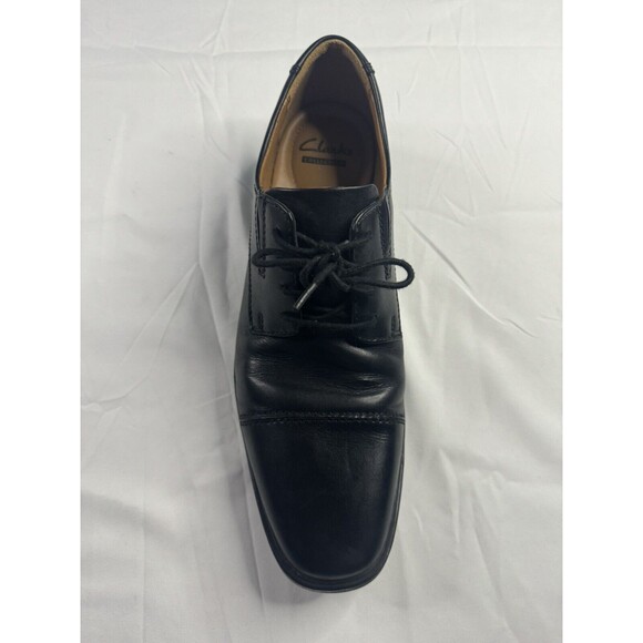 Clark’s Collection Black Dress Shoes Oxford Cap Toe Soft Cushion 9.5 Leather main image 2